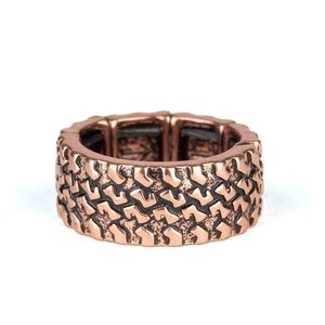 "ALL WHEEL DRIVE" COPPER MENS RING